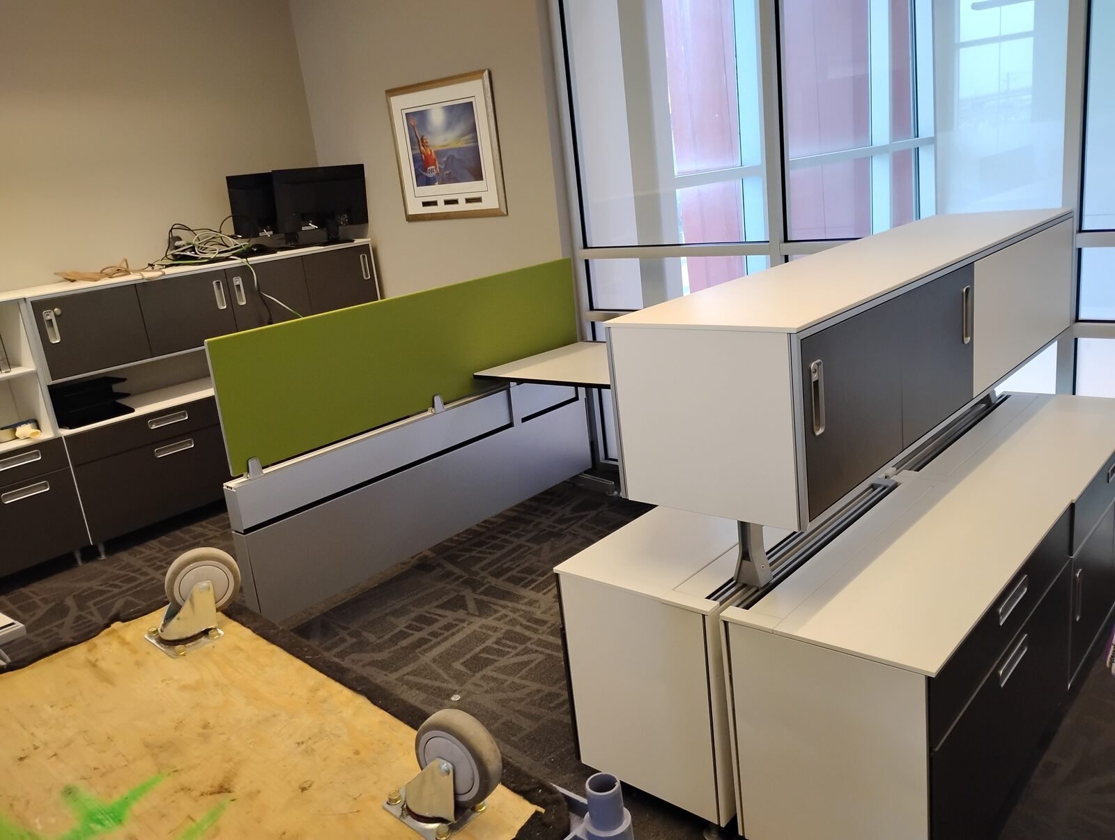 Office clear-out, before