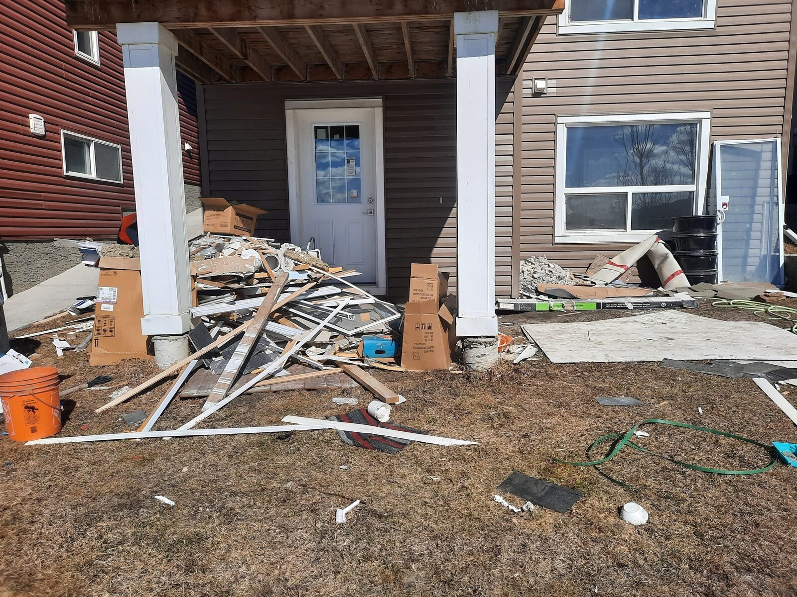Deck removal, before