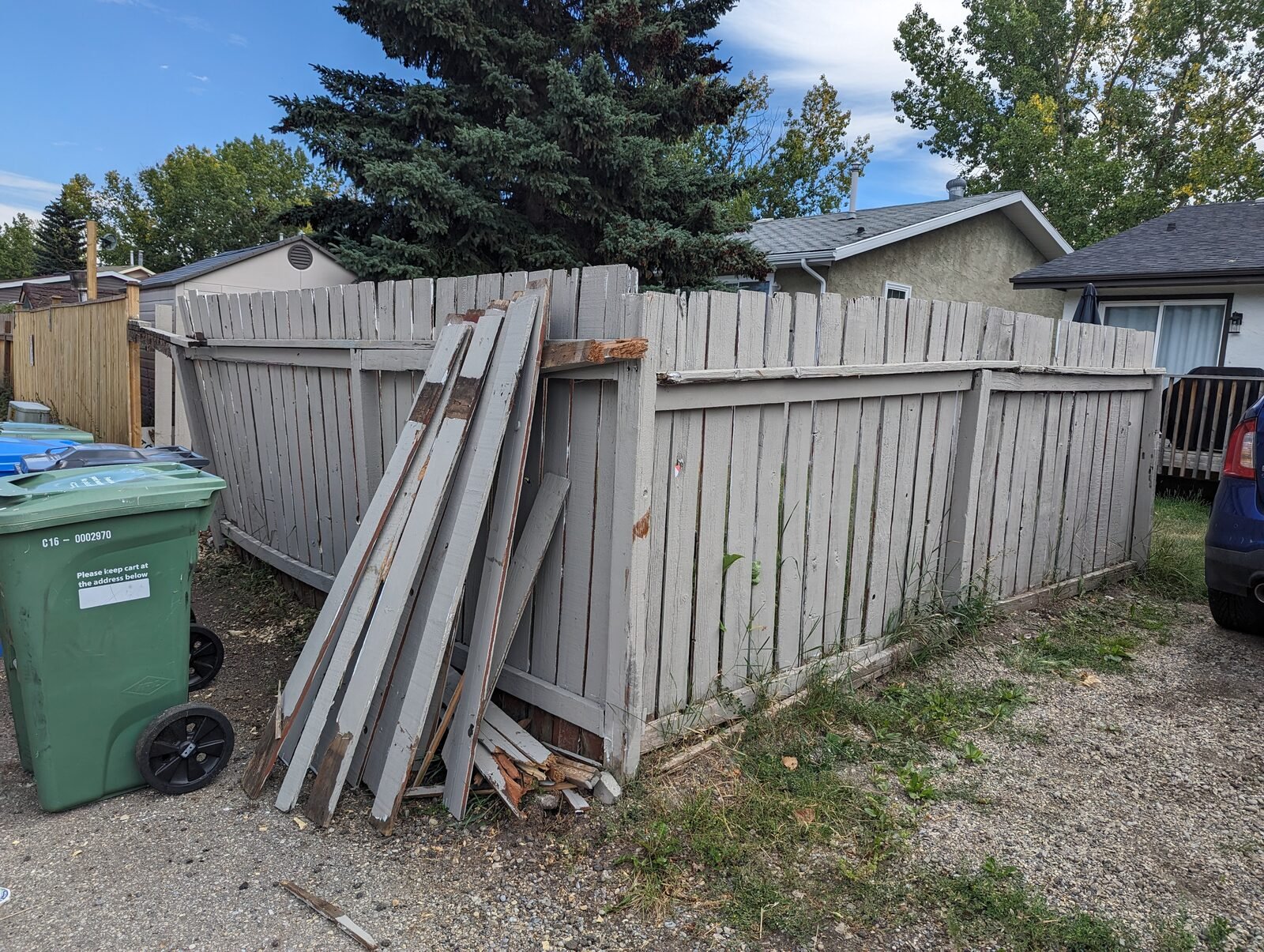 Fence removal, before