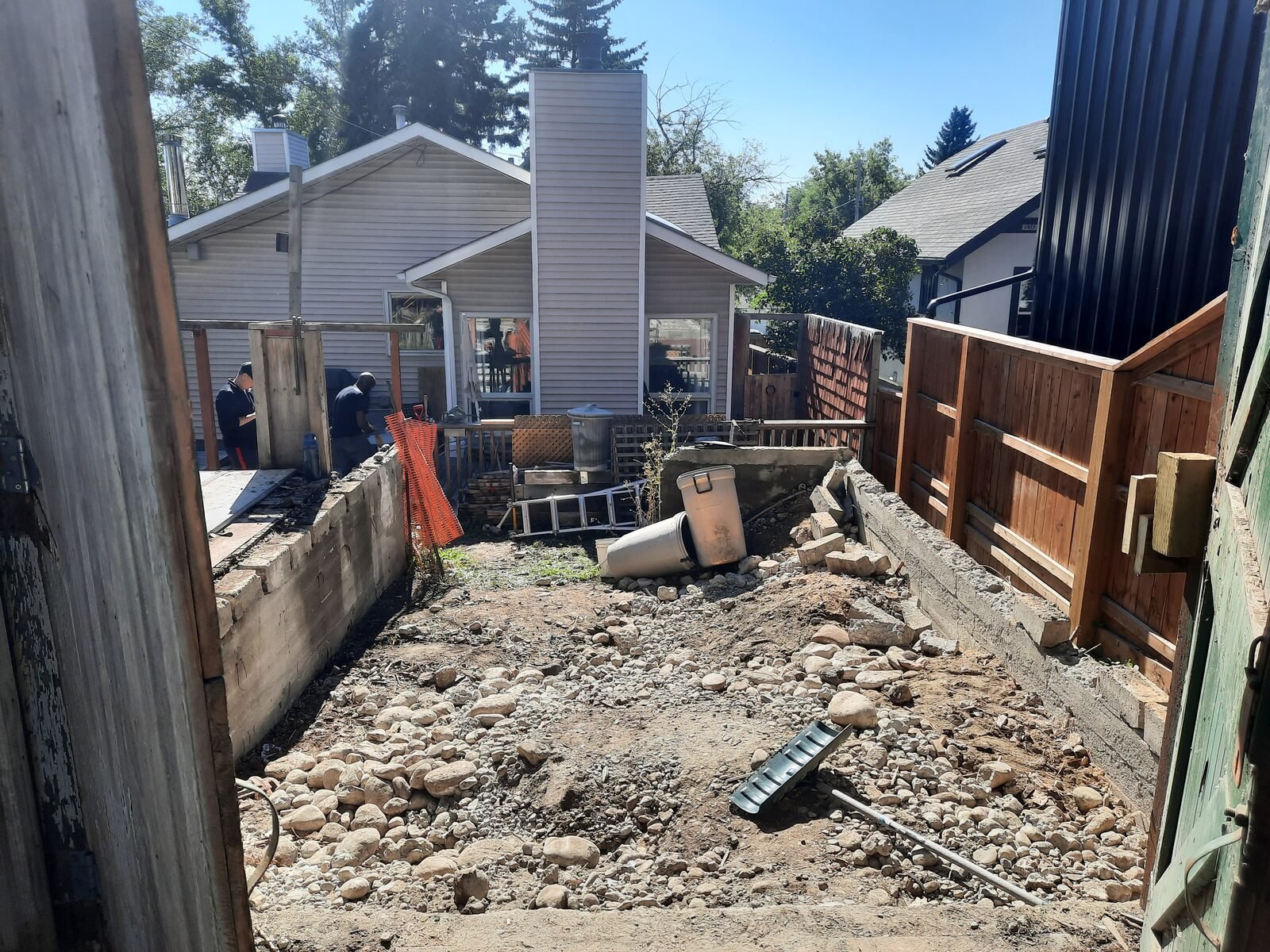 Garage teardown, after