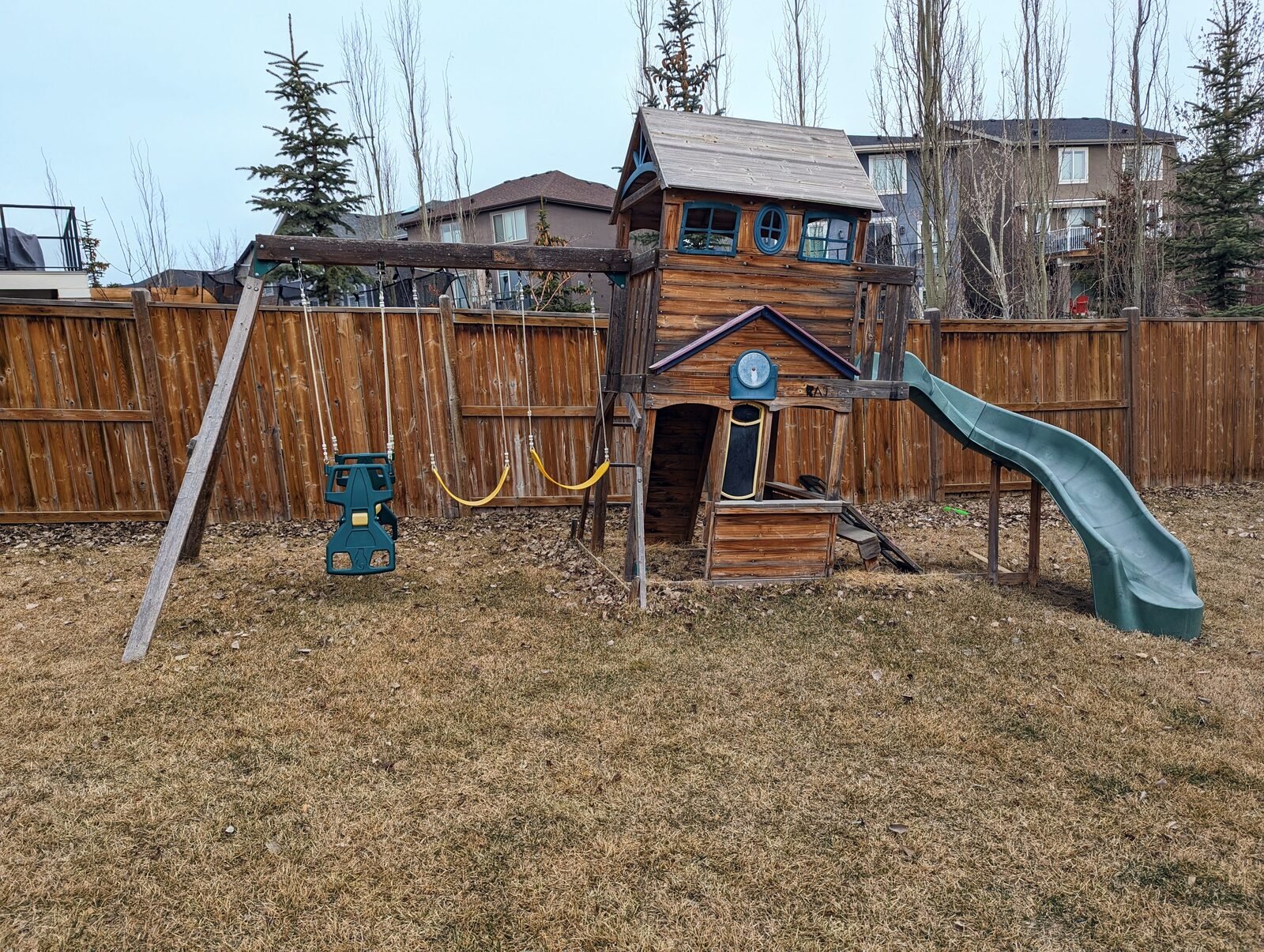 Play structure removal — before