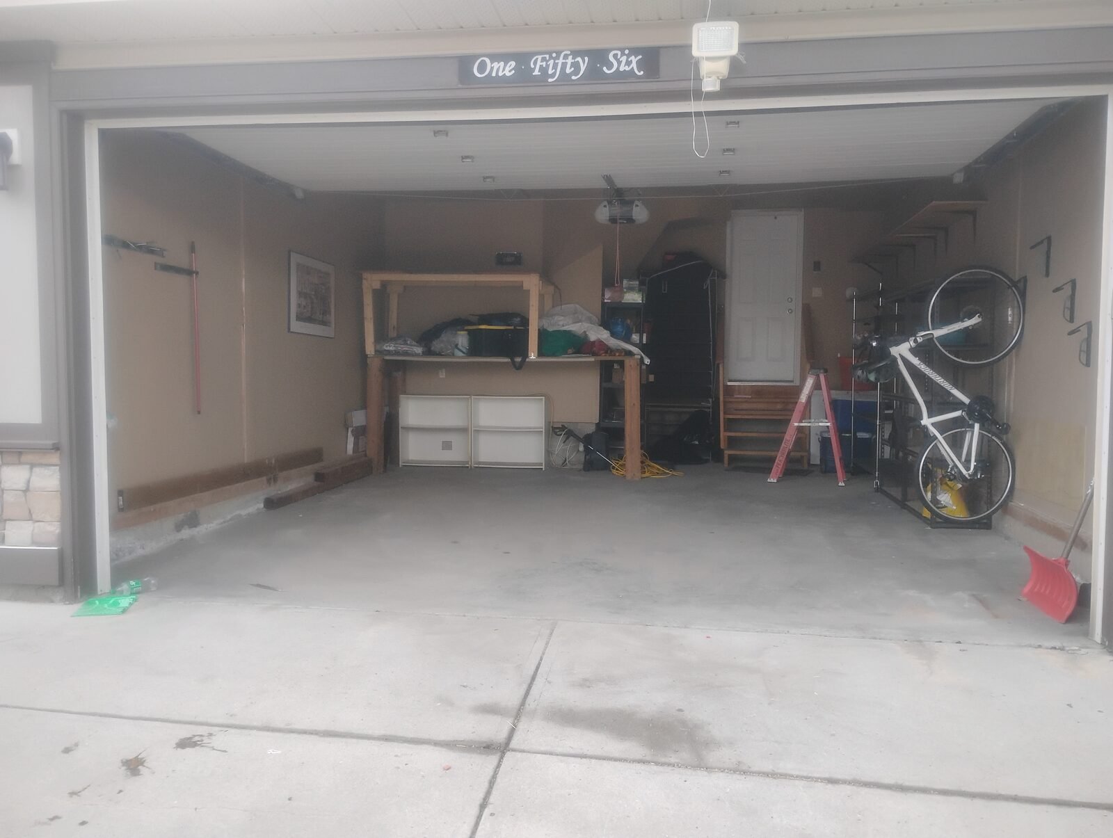 A garage cleared and swept by Clearout Crew, ready for its next stage
