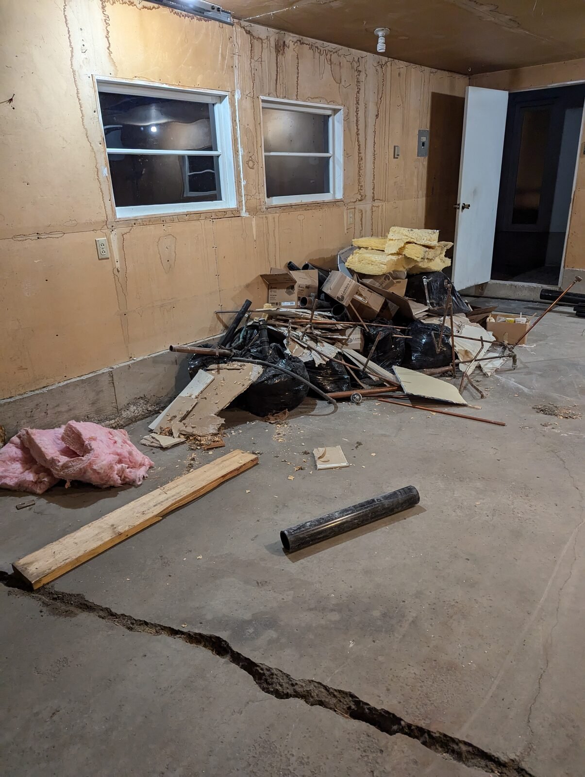 Construction-debris haul — before